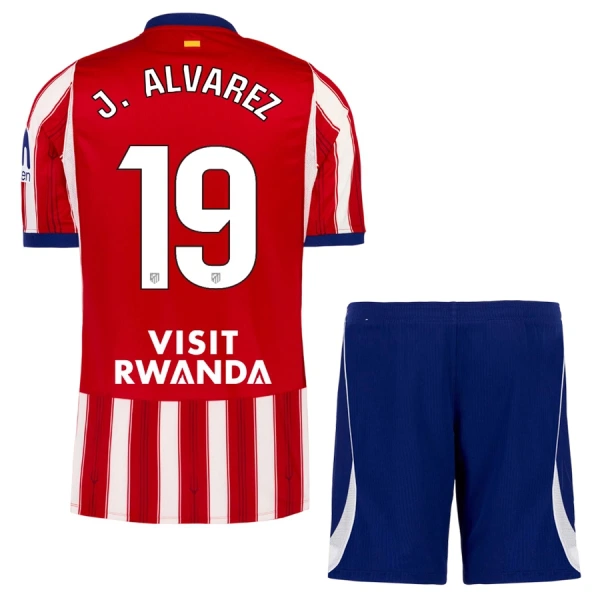 Otroški Nogometni dresi kompleti Atlético Madrid Domači 2026/27 tisk J. Alvarez 19