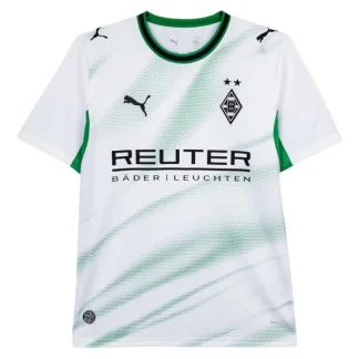Poceni Nogometni dresi 2026-27 Borussia Monchengladbach Domači bela Kratek Rokav