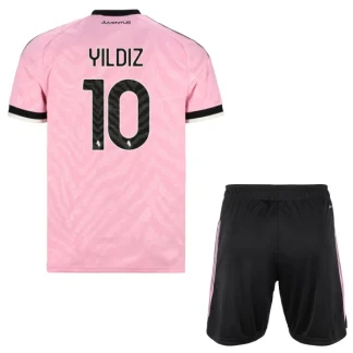 Poceni Otroški Nogometni dresi kompleti Juventus Kenan Yildiz #10 Gostujoči 2026-27