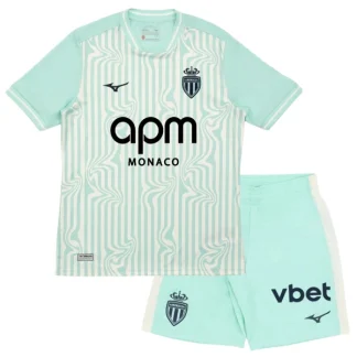 Poceni Nogometni dresi za otroke AS Monaco Tretji 2026-27 Kompleti