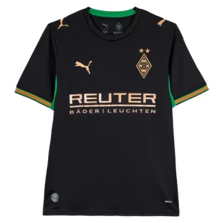 Moški nogometni dresi Borussia Monchengladbach 2026-27 Gostujoči črna