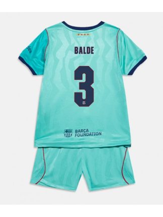 Otroški dresi kompleti Alejandro Balde #3 Barcelona Tretji 2026-27 zelena