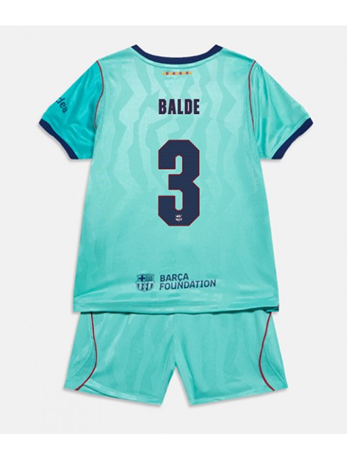 Otroški dresi kompleti Alejandro Balde #3 Barcelona Tretji 2026-27 zelena
