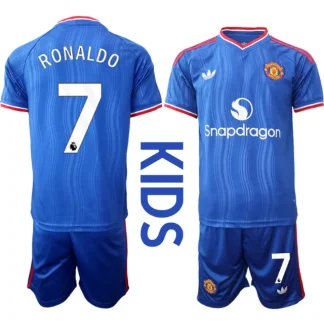 Cristiano Ronaldo #7 Otroški dresi kompleti Manchester United 2026/27 Gostujoči
