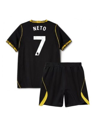 Črna Poceni Nogometni dresi kompleti Chelsea Pedro Neto #7 Gostujoči 2026-27