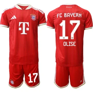 Michael Olise #17 Poceni Nogometni dresi kompleti rdeča FC Bayern München Domači 2026-27