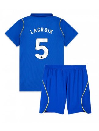 Modra Poceni Nogometni dresi kompleti Chelsea Maxence Lacroix #5 Domači 2026-27