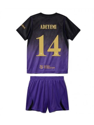 Otroški dresi kompleti Barcelona Karim Adeyemi #14 Gostujoči 2026-27