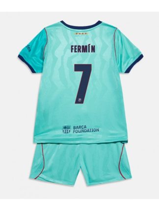 Nogometni dresi kompleti Barcelona Fermin Lopez #7 Tretji 2026-27 Otroški