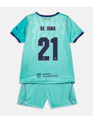 Nogometni dresi kompleti Barcelona Frenkie de Jong #21 Tretji 2026-27 Otroški