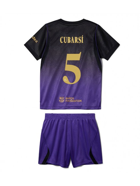 Otroški dresi kompleti Barcelona Gostujoči 2026-27 Pau Cubarsi #5