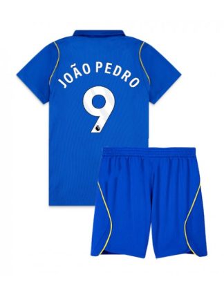 Poceni Nogometni dresi kompleti Chelsea Joao Pedro #9 Domači 2026-27 Modra