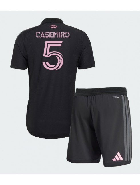 Poceni Otroški dresi kompleti Inter Miami Casemiro #5 Gostujoči 2026-27