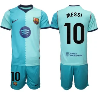 Poceni Nogometni dresi kompleti Lionel Messi #10 Barcelona Tretji 2026-27
