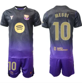 Poceni Nogometni dresi kompleti Lionel Messi #10 FC Barcelona 2026-27 Gostujoči