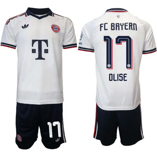 Poceni Nogometni dresi kompleti Michael Olise #17 FC Bayern München Gostujoči 2026-27