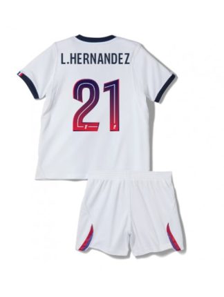 Poceni Otroški dresi kompleti Paris Saint-Germain PSG Lucas Hernandez #21 Gostujoči 2026-27