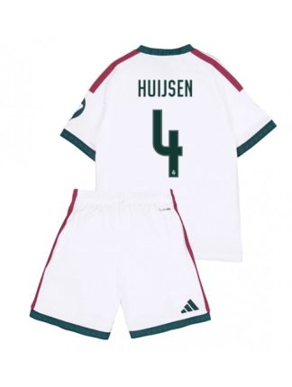 Poceni Otroški dresi kompleti Real Madrid Dean Huijsen #4 Domači 2026-27