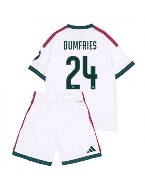 Poceni Otroški dresi kompleti Real Madrid Denzel Dumfries #24 Domači 2026-27