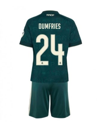Poceni Otroški dresi kompleti Real Madrid Denzel Dumfries #24 Gostujoči 2026-27