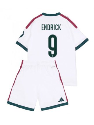 Poceni Otroški dresi kompleti Real Madrid Endrick #9 Domači 2026-27 Bela