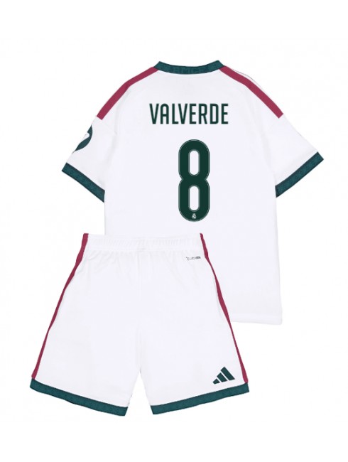 Poceni Otroški dresi kompleti Real Madrid Federico Valverde #8 Domači 2026-27