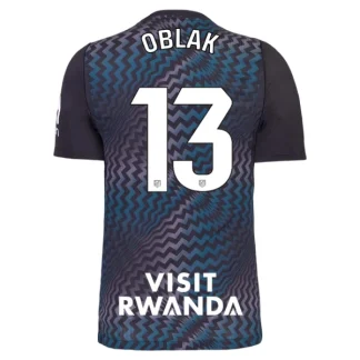 Poceni Vratarski dres Jan Oblak #13 Atletico Madrid 2026-27 Črna Kratek Rokav
