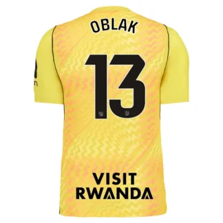 Poceni Vratarski dres rumena Atletico Madrid 2026-27 Jan Oblak #13 Kratek Rokav