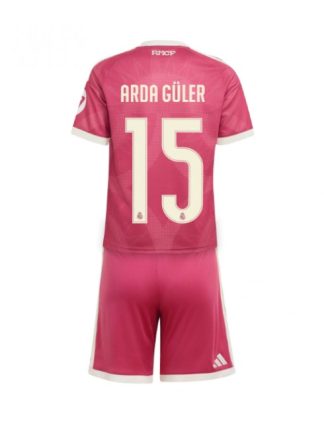 Roza Poceni Otroški dresi kompleti Real Madrid Arda Guler #15 Tretji 2026-27