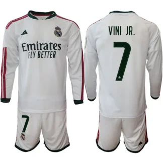 Vinicius Junior #7 Real Madrid dresi Domači 2026/27 Dolgi Rokav + Kratke hlače